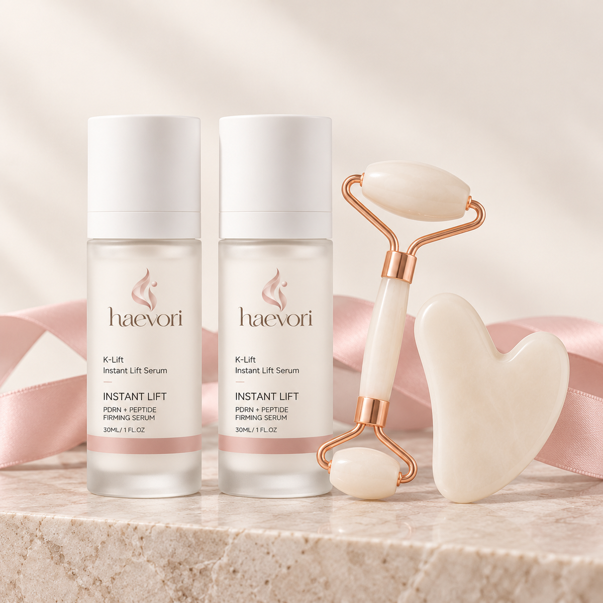 haevori PDRN Glow Serum — The Ritual (2 Bottles + FREE Facial Roller)